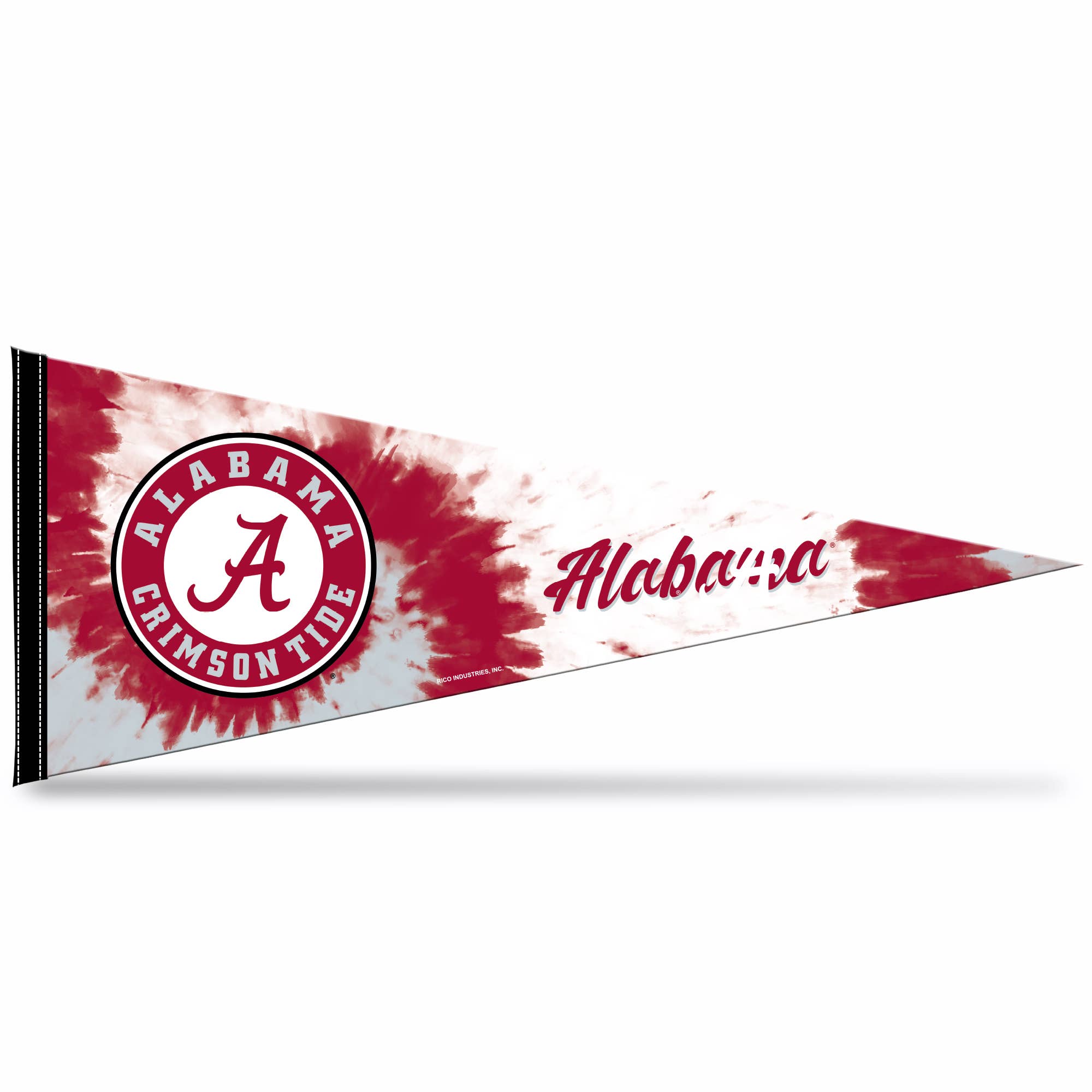 Rico Industries - Wholesale Flag - NCAA  Alabama Crimson Tide Tie-Dye Soft Felt 12X30 Pennant0