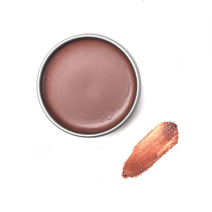 Red Brown Natural Vegan Lipstick & Cheek Tint, Zero Waste for wholesale by Clean-Faced Cosmetics