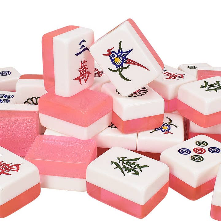 Chop Suey Club - Wholesale Board Game - Pink Tile Chinese Mahjong Set