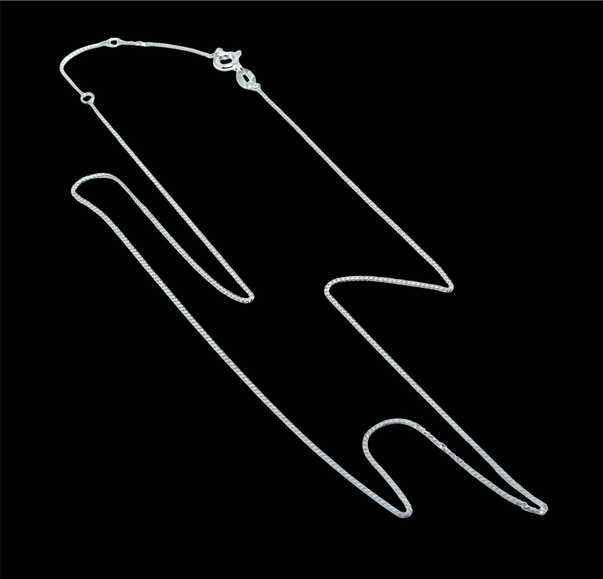 Quasar Gems USA - Wholesale Link & chain necklace - Sterling Silver Chain Adjustable 18-20 Inches