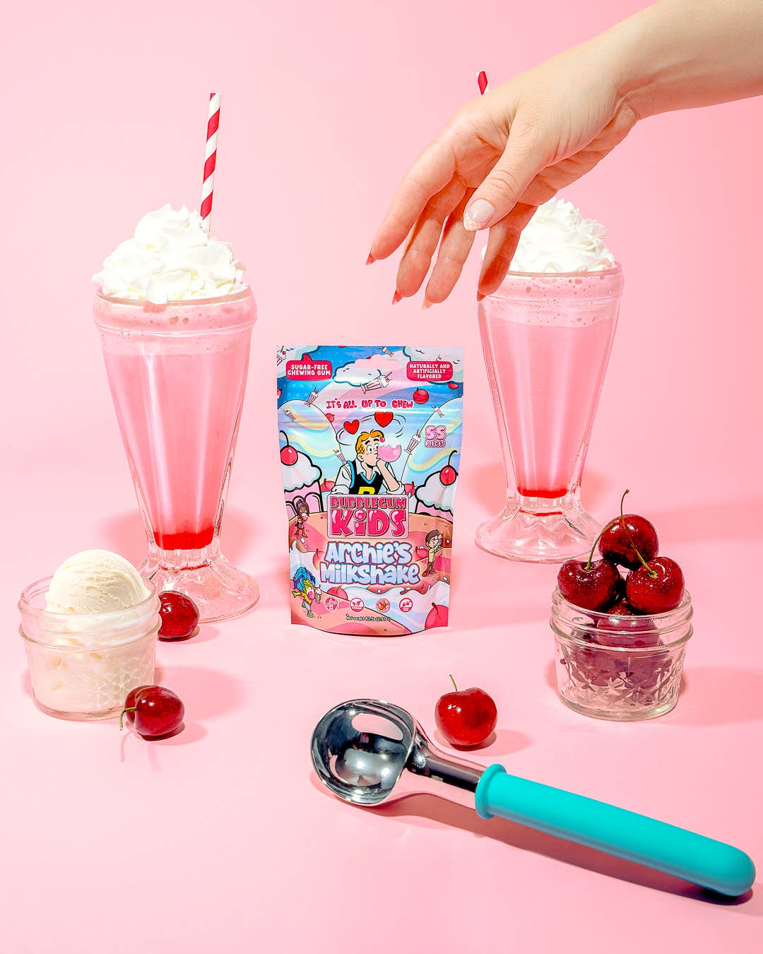 Bubblegum Kids - Wholesale Chewing Gum - Archie's Milkshake Sugar-Free Gum – 2.91oz, 10ct RRP2