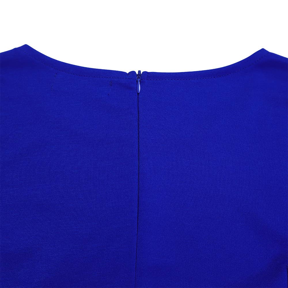 HIDDENBRAND - Wholesale Dress - Women's - Half Sleeves Midi Business Office Pencil Dress21