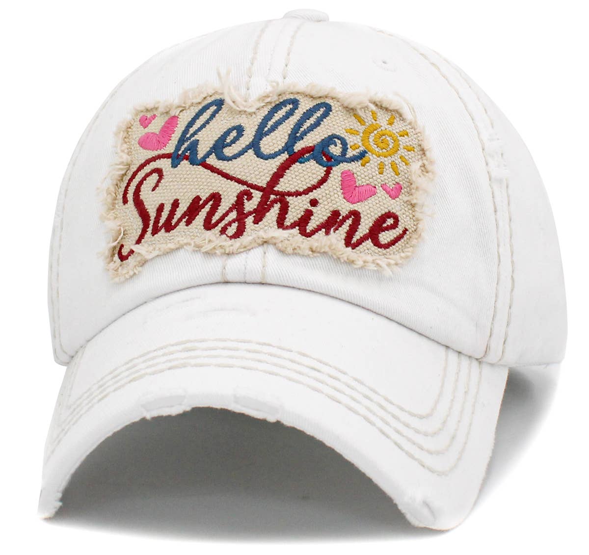 KBETHOS - Vendita all'ingrosso Accessori per cappelli - Donna - Berretto vintage lavato Hello Sunshine13