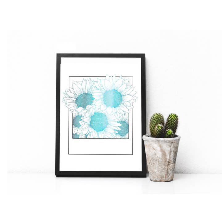 Cooper Calligraphy Art - Venta al por mayor Ilustración - Impresión en lámina Polaroid Girasol