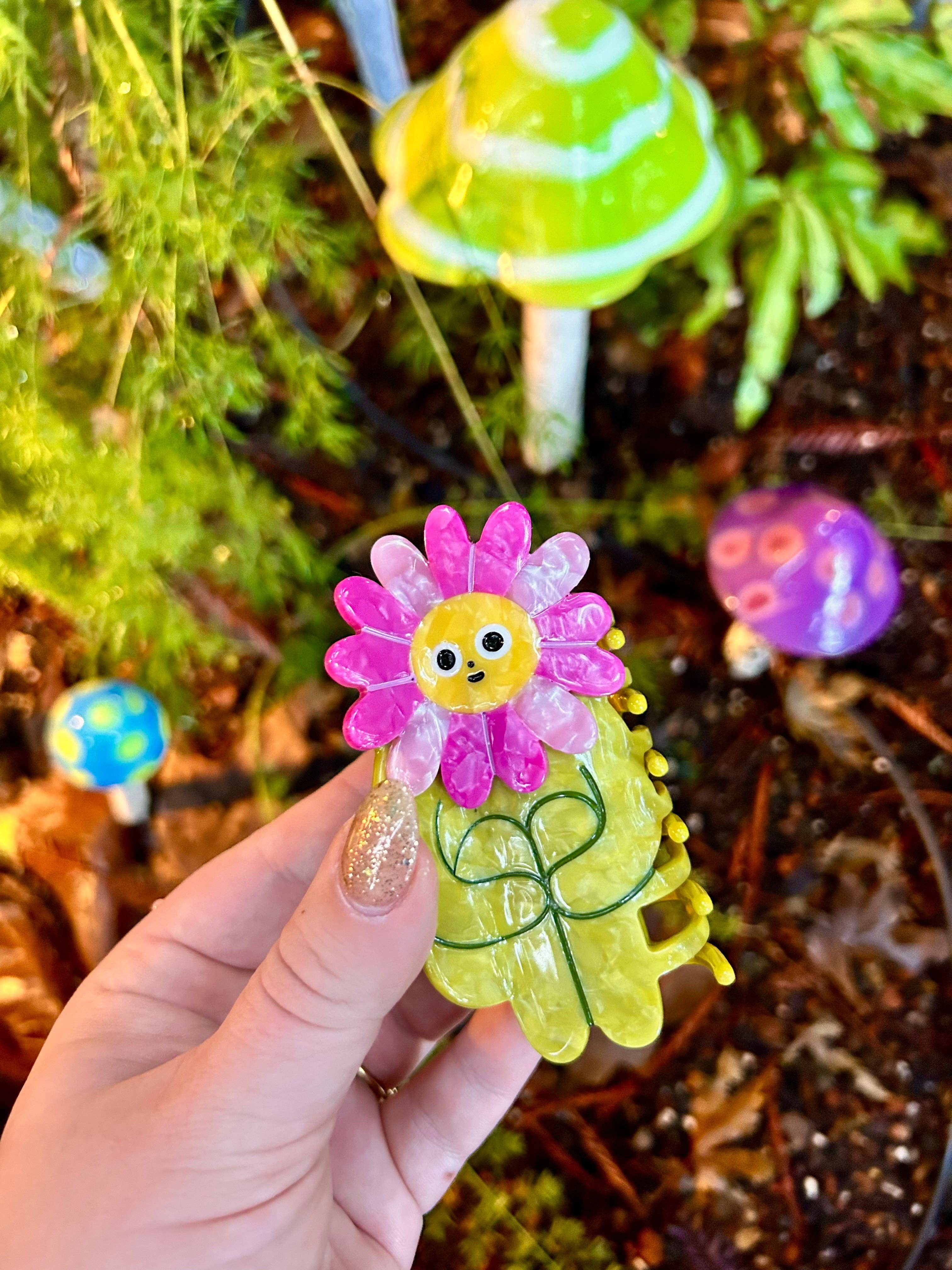 The Peach Fuzz – wholesale Set med håraccessoarer – Dam – Blompojke Hårklämma0