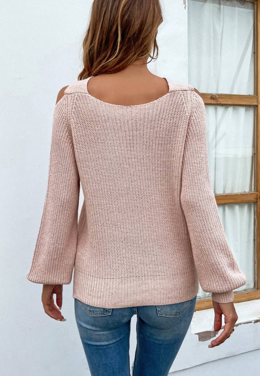 Anna Kaci Wholesale - Vente Pull en maille – femme - Pull à découpes croisées sur le devant8