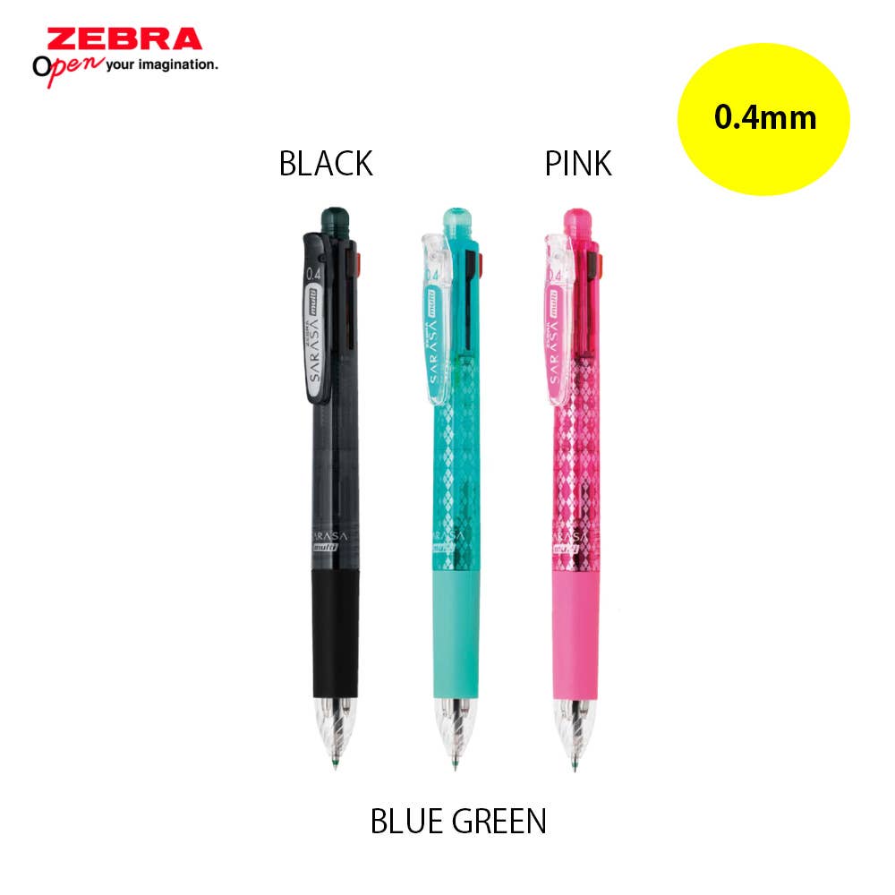 Hakubundo - Wholesale Pen - ZEBRA SARASA MULTI FUNCTION 4COLOR + MECHANICAL PENCIL0