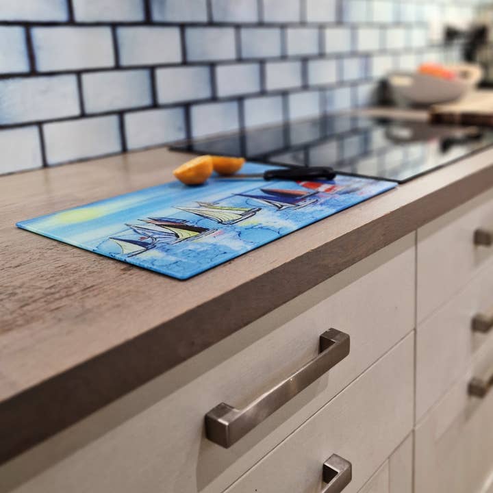 By Jo Crafts – wholesale Placemat – 83-WTS Nautical Regatta Boats Worktop Saver 13