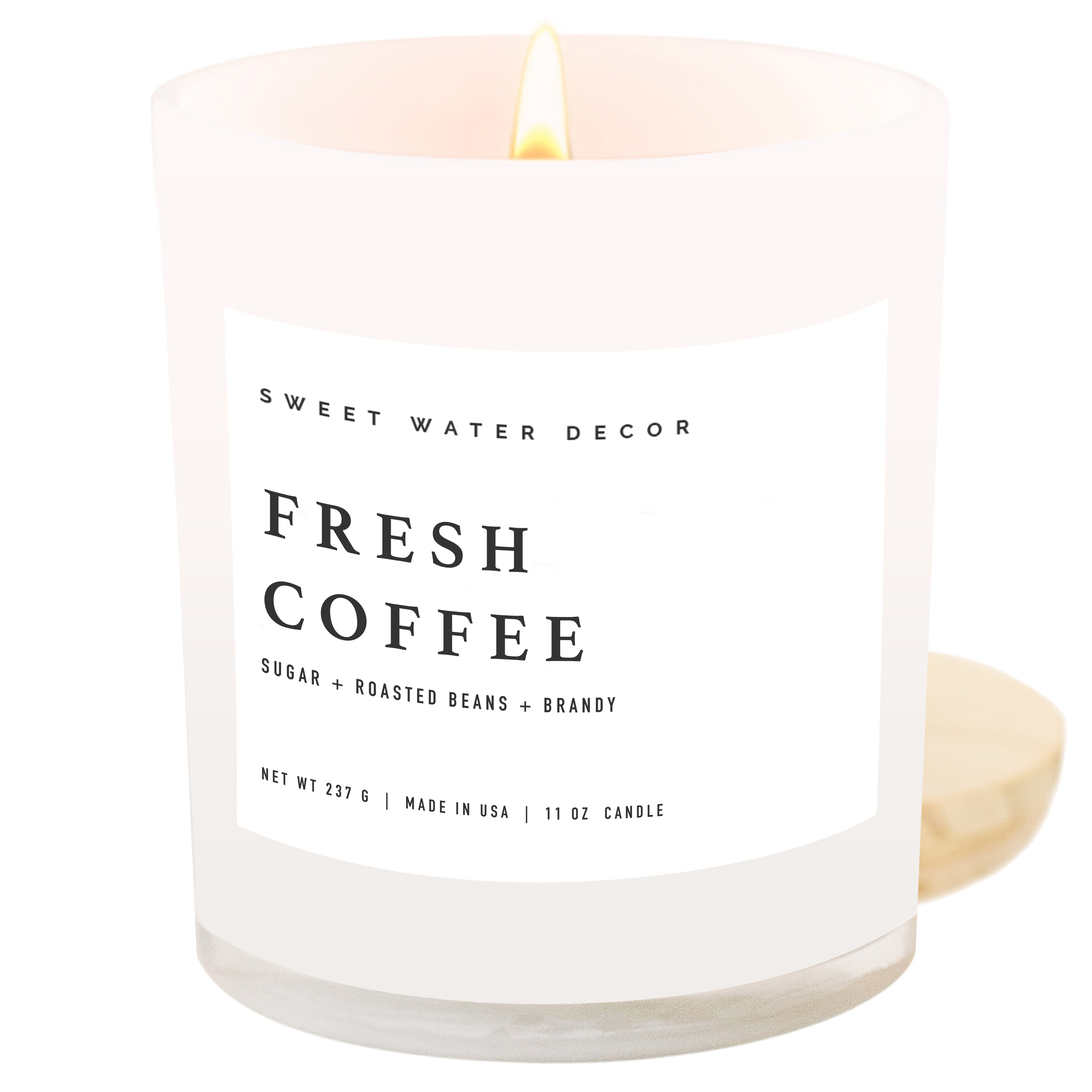 Sweet Water Decor - Wholesale Jar/Filled Candle - Fresh Coffee 11 oz Soy Candle - Home Decor & Gifts1