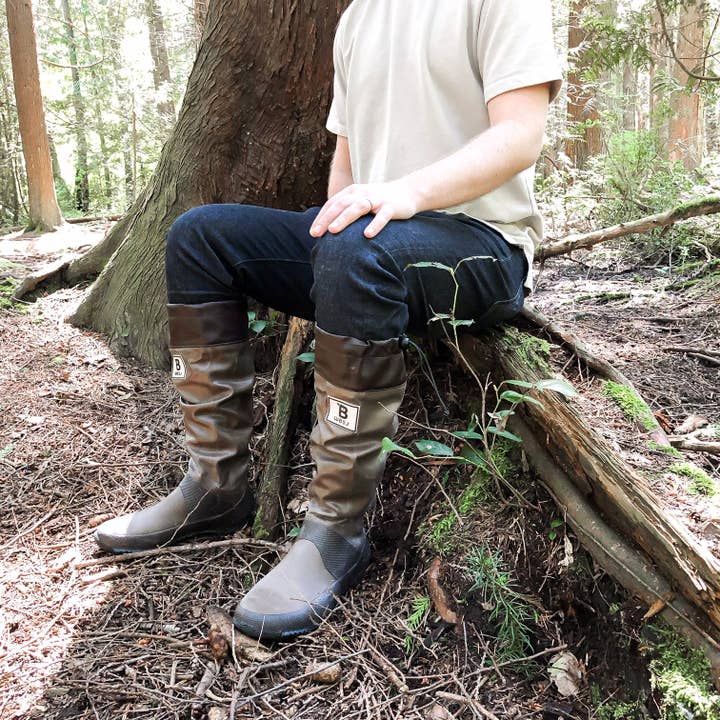 branches & knots - Vente Bottes de pluie – femme - Bottes de pluie WBSJ - Marron11