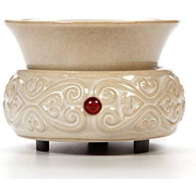 Hosley - Wholesale Wax Warmer - Hosley® CERAMIC ELECTRIC WARMER-CREAM 4.5IN D - 2 pcs1