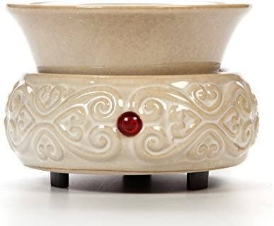 Hosley - Wholesale Wax Warmer - Hosley® 4.5in D Ceramic Electric Warmer - Cream