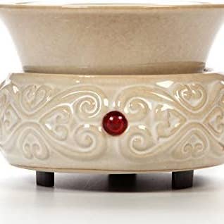 Hosley - Wholesale Wax Warmer - Hosley® 4.5in D Ceramic Electric Warmer - Cream0