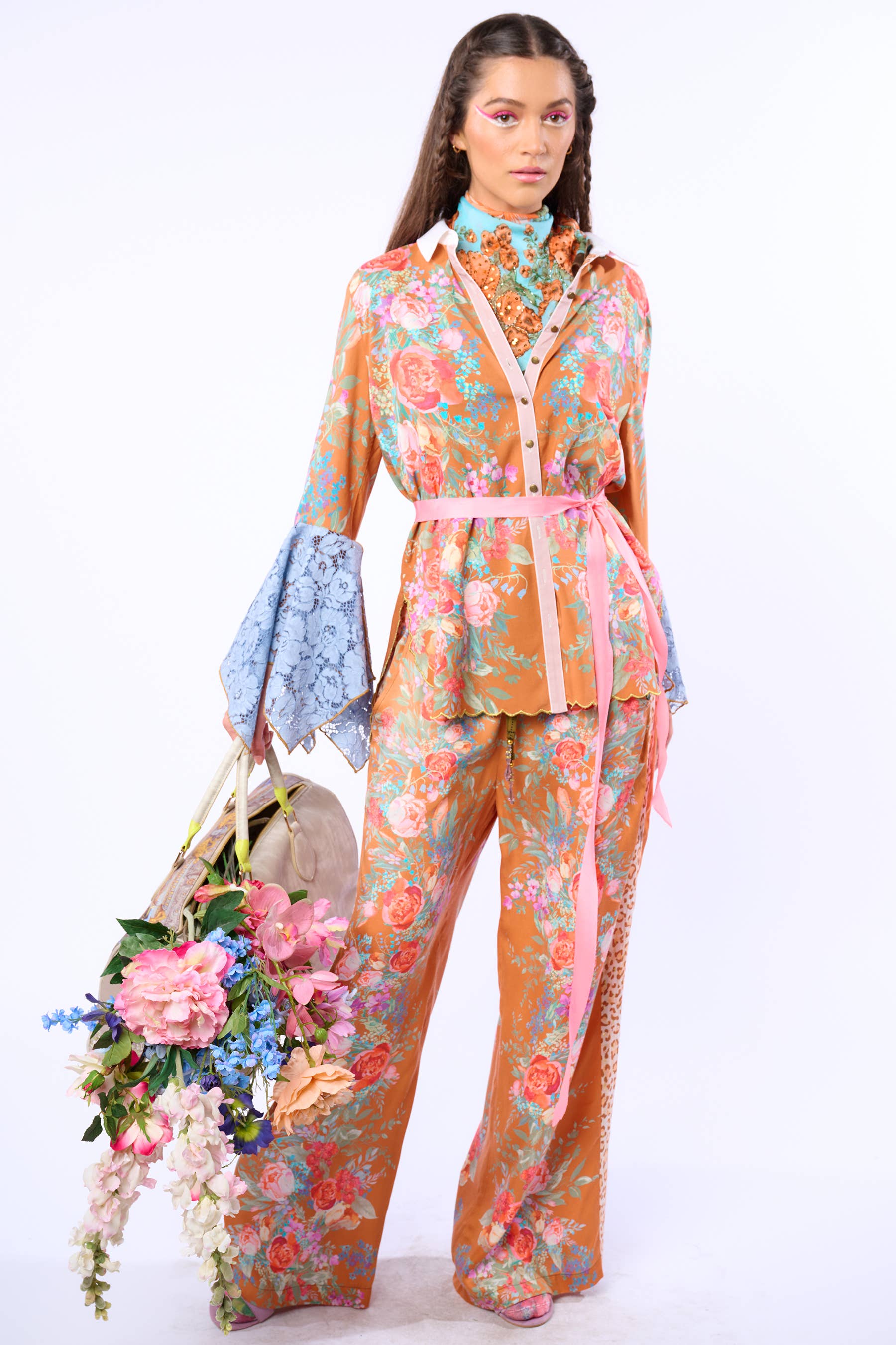 Kobberroseprint Valentina Skjorte for engroshandel på Faire40