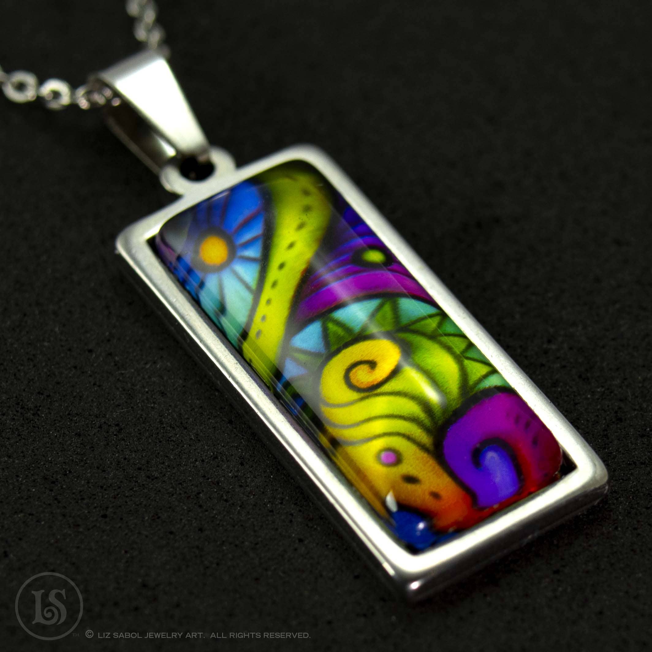 Liz Sabol Jewelry Art - Wholesale Halskettinghanger - Abstracte dromen #2 hanger5