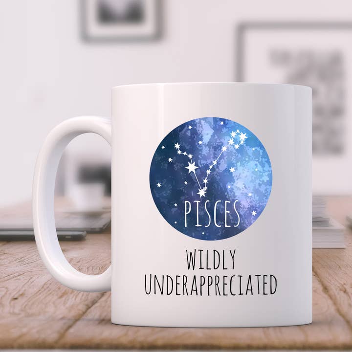 Tazza Funny Pisces - 11oz - VENDITA A CHIUSURA per la vendita all'ingrosso da parte di Moonlight Makers