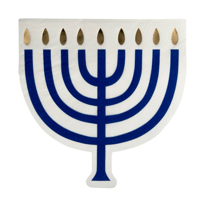 HNK1141 - Shaped Menorah Luncheon Napkin and other Purchase Wholesale channukah. Free Returns & Net 60 Terms on Faire trending on Faire.