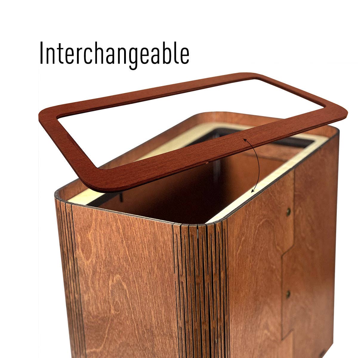 Purelite – Großhandel Mülleimer/Papierkorb – Schlanker Holz-Mülleimer und Abfalleimer - Ohne Gravuren4