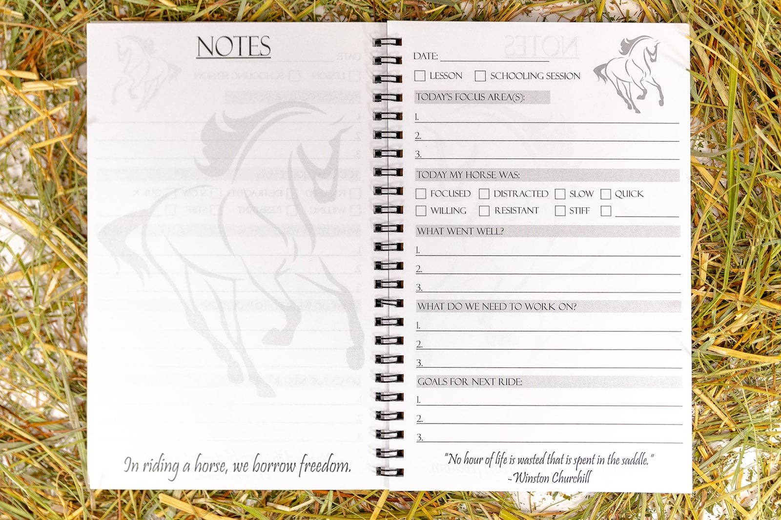 Equestrian Creations - Wholesale Journal/Diary - Equestrian Training and Lesson Journal2