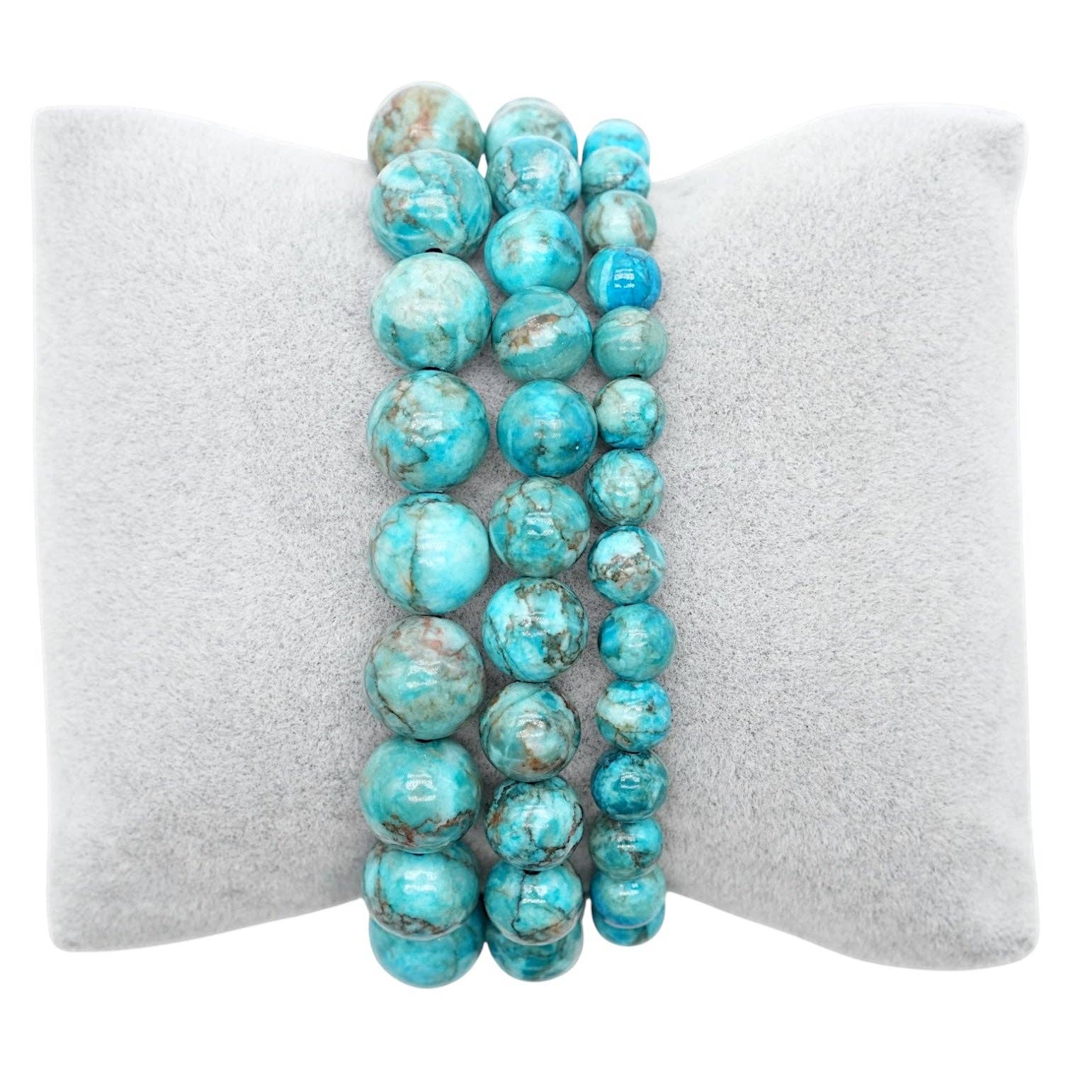 Foliesbijoux - Vendita all'ingrosso Bracciale con perline - Bracciale in turchese blu africano0