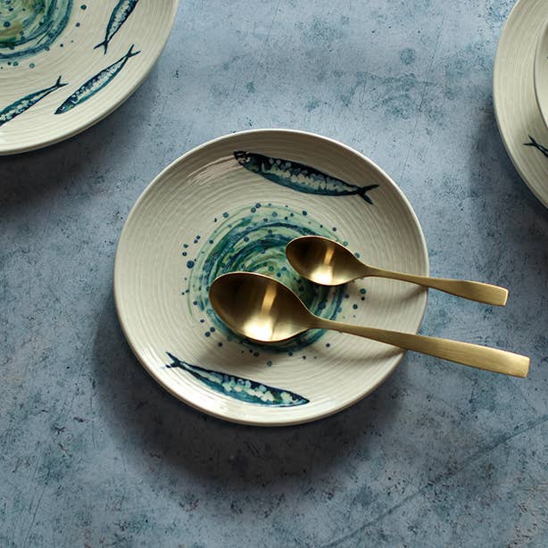 Novastyl - Wholesale Dinner Plate - Dessert plate sardine
20cm in stoneware1