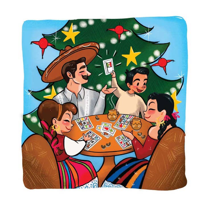 Paper Tacos® - Wholesale Christmas Card - New, Loteria Family Christmas1