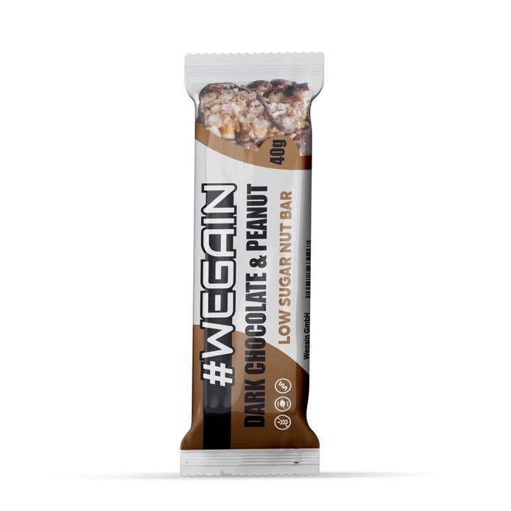 #WEGAIN Barretta di Cioccolato Fondente e Arachidi (Basso Zucchero) per la vendita all'ingrosso da parte di #WEGAIN SPORTSDRINK