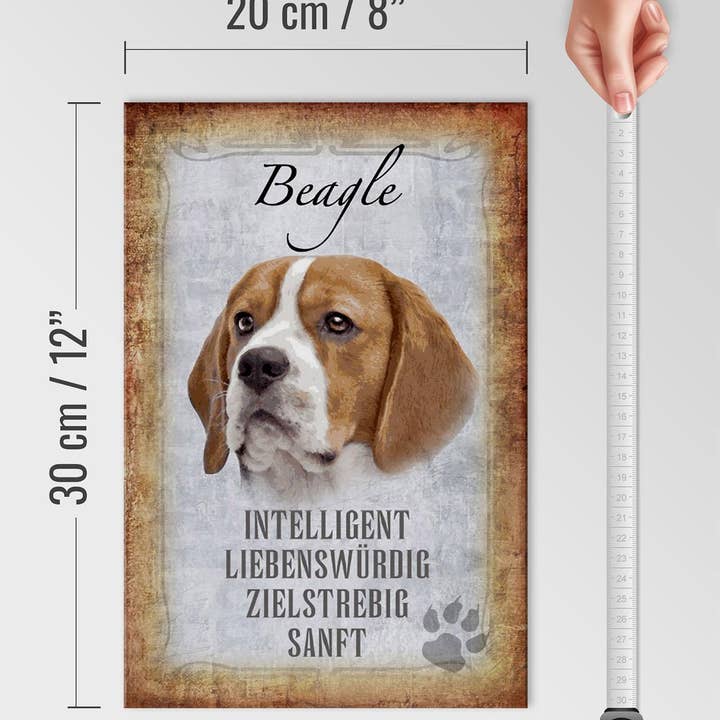 Femer - Wholesale Sign - Wooden sign saying 20x30 cm Beagle dog gift wooden decorative sign4