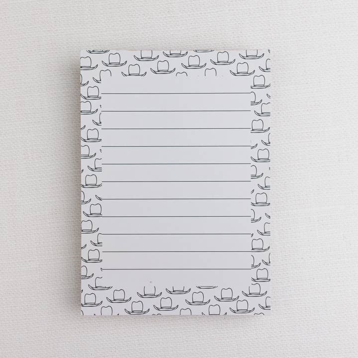 DÉSTOCKAGE - Bloc-notes Chapeaux de Cowboy pour la vente par Morgan Lacey Hart