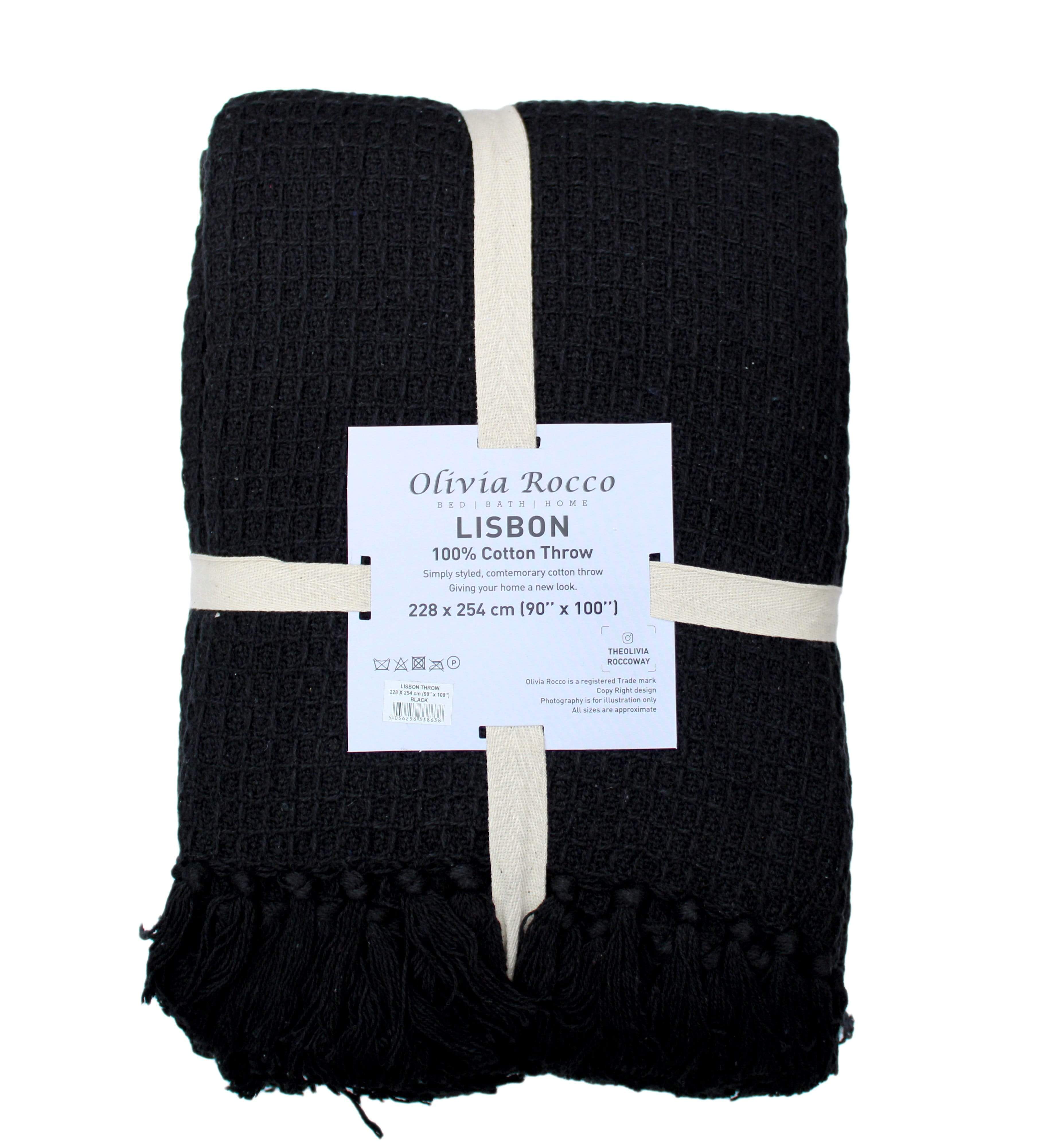 LOOMWORKS LTD – wholesale Throw blanket – Lisbon Pure Cotton Honeycomb Throw11
