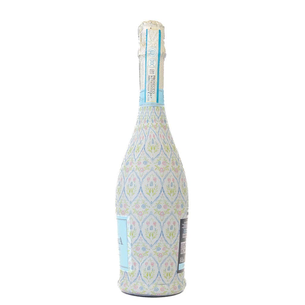 Beau Bottles - Wholesale Wine Gift Bag - Beau Bottles Wrap Grandmillienial Floral Medallion - Prosecco Collection1