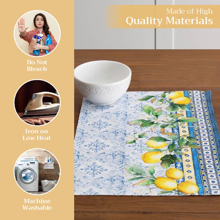 Maison d'Hermine - Wholesale Placemat - Citrus 100% Cotton Placemats 13" X 19" - Set Of 4