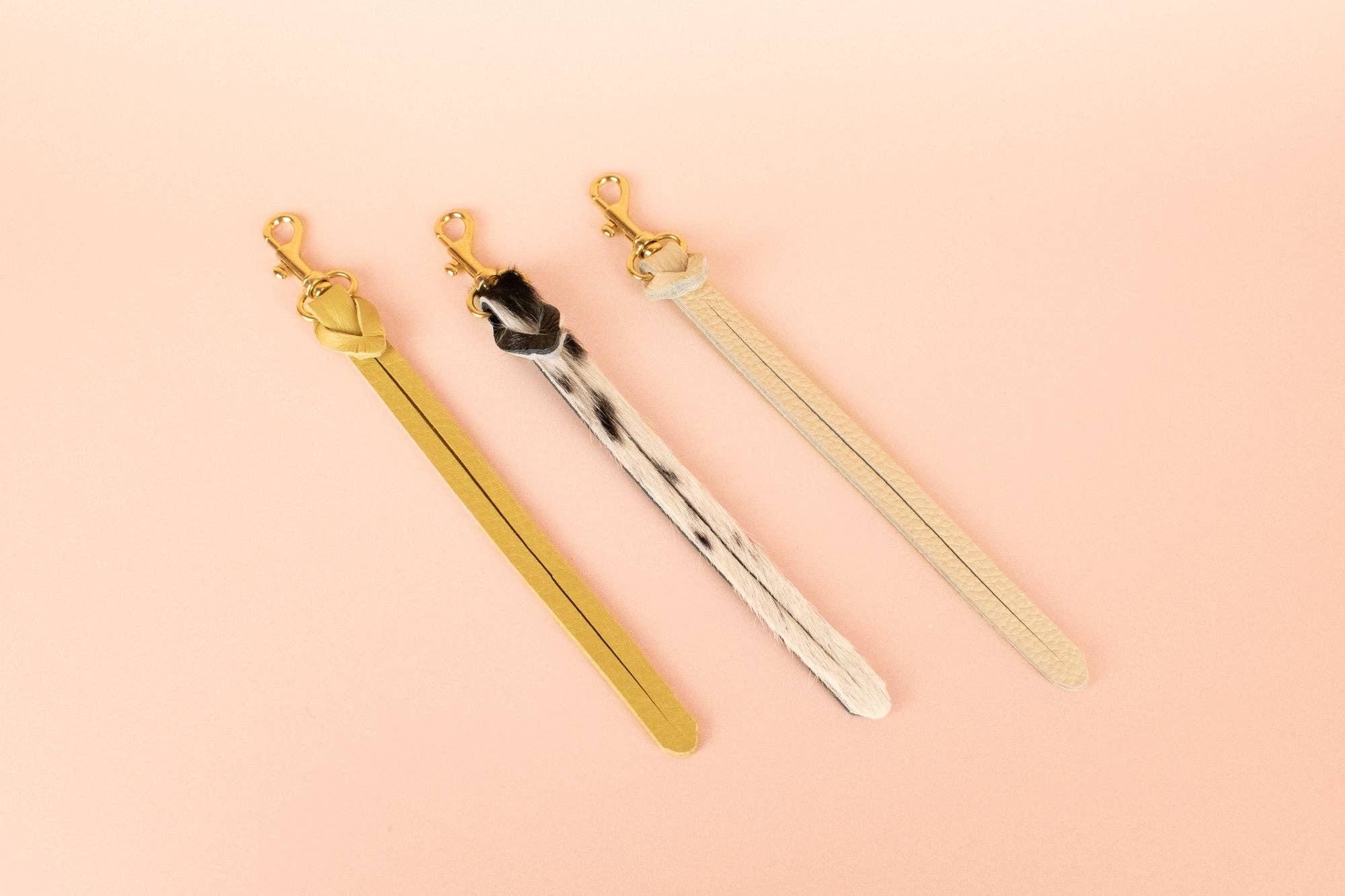 Cold Gold - Wholesale Keychain - Women's - Leather Keychain Wristlet in Cow Print, Western Keychain3