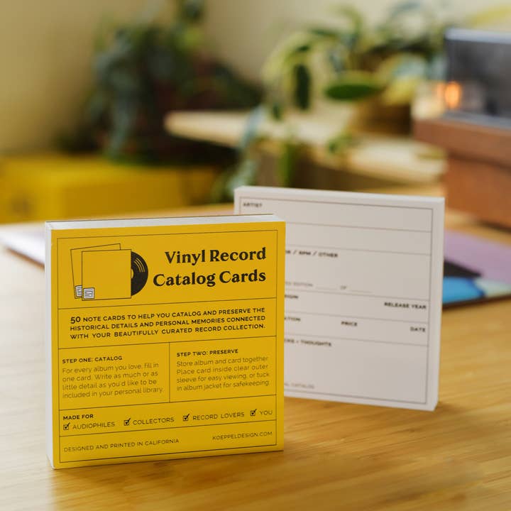 Koeppel Design - Wholesale Music Accessory - Catalog Cards for Vinyl Record Collections
