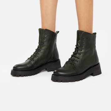 Dames Leren Veterlaarsjes - Nadir D199 Targoff voor wholesale door Felmini