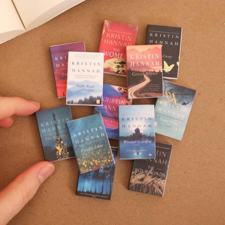 Handmade Mini Kristin Hannah Book Set Of 12 for wholesale by The Sticker Shop