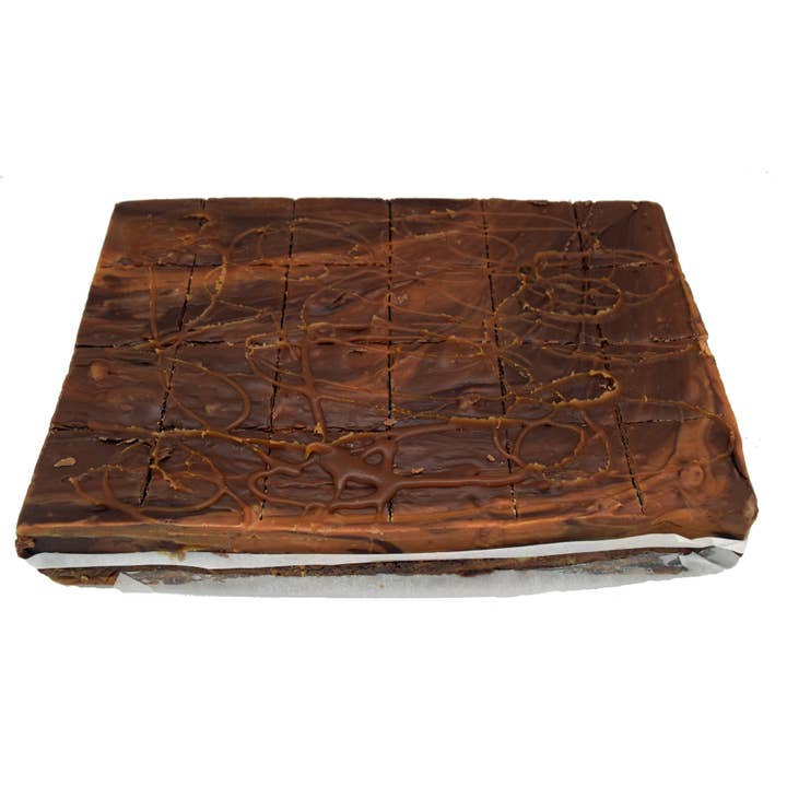 Turtle Pecan Fudge - (48) 2oz Pre-Cut Pieces - 6lb Total Weight for wholesale by Country Fresh Food & Confections, Inc.