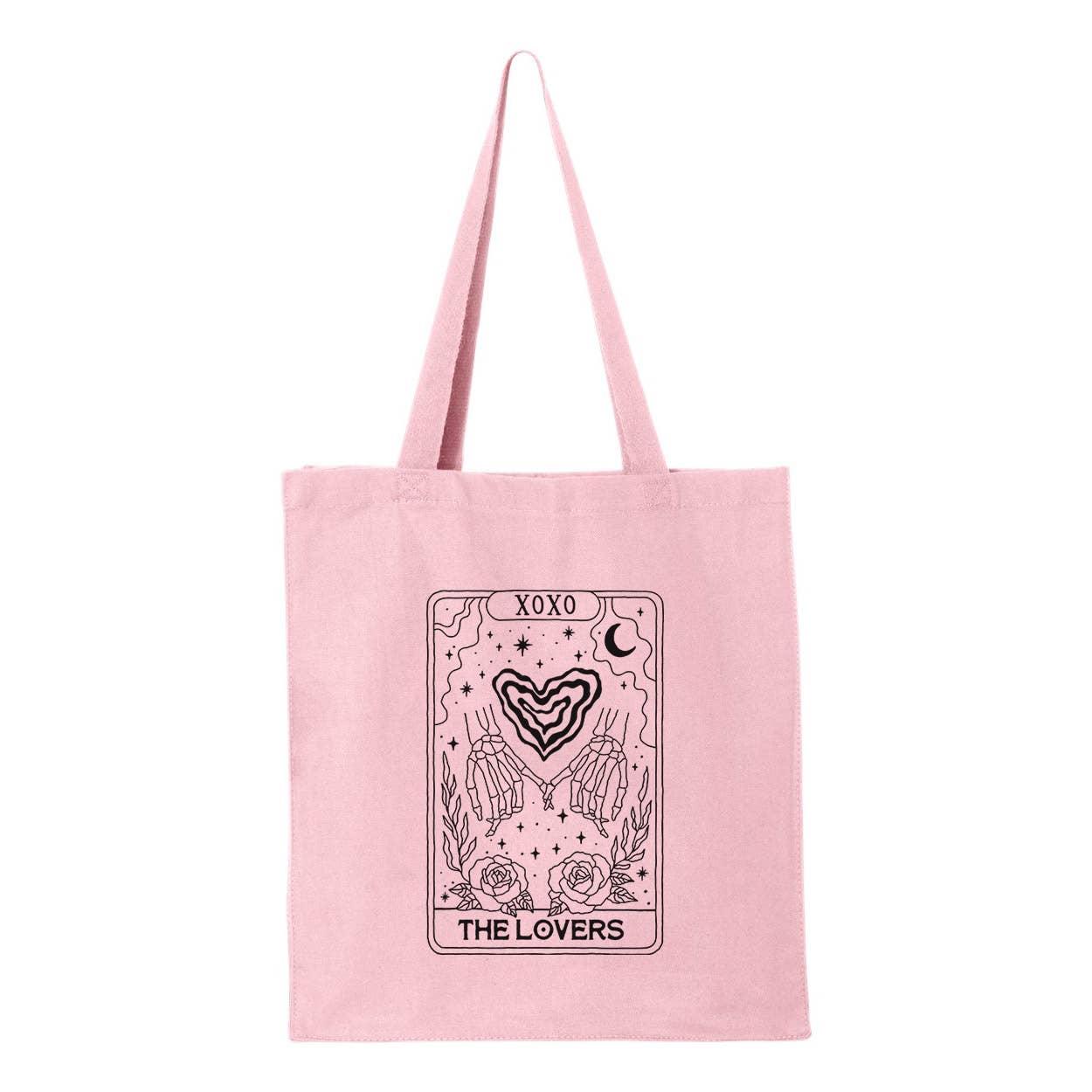Lucky Luna Apparel - Wholesale Tote Bag - Women's - The Lovers Tarot Card Tote Bag1