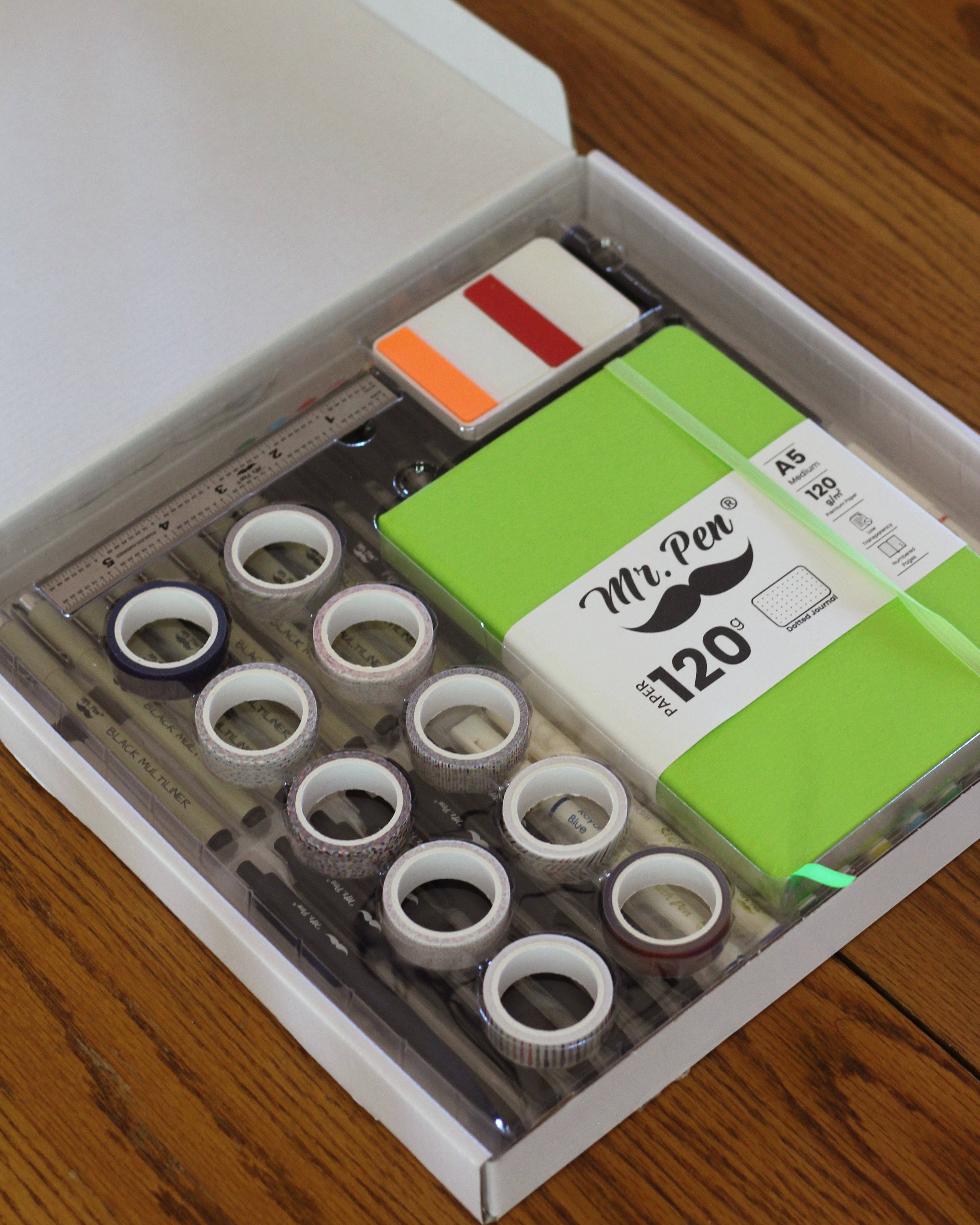 Mr. Pen – wholesale Journal/diary – Mr. Pen - Creative Journaling Kit, 10-Piece Set for Bullet8