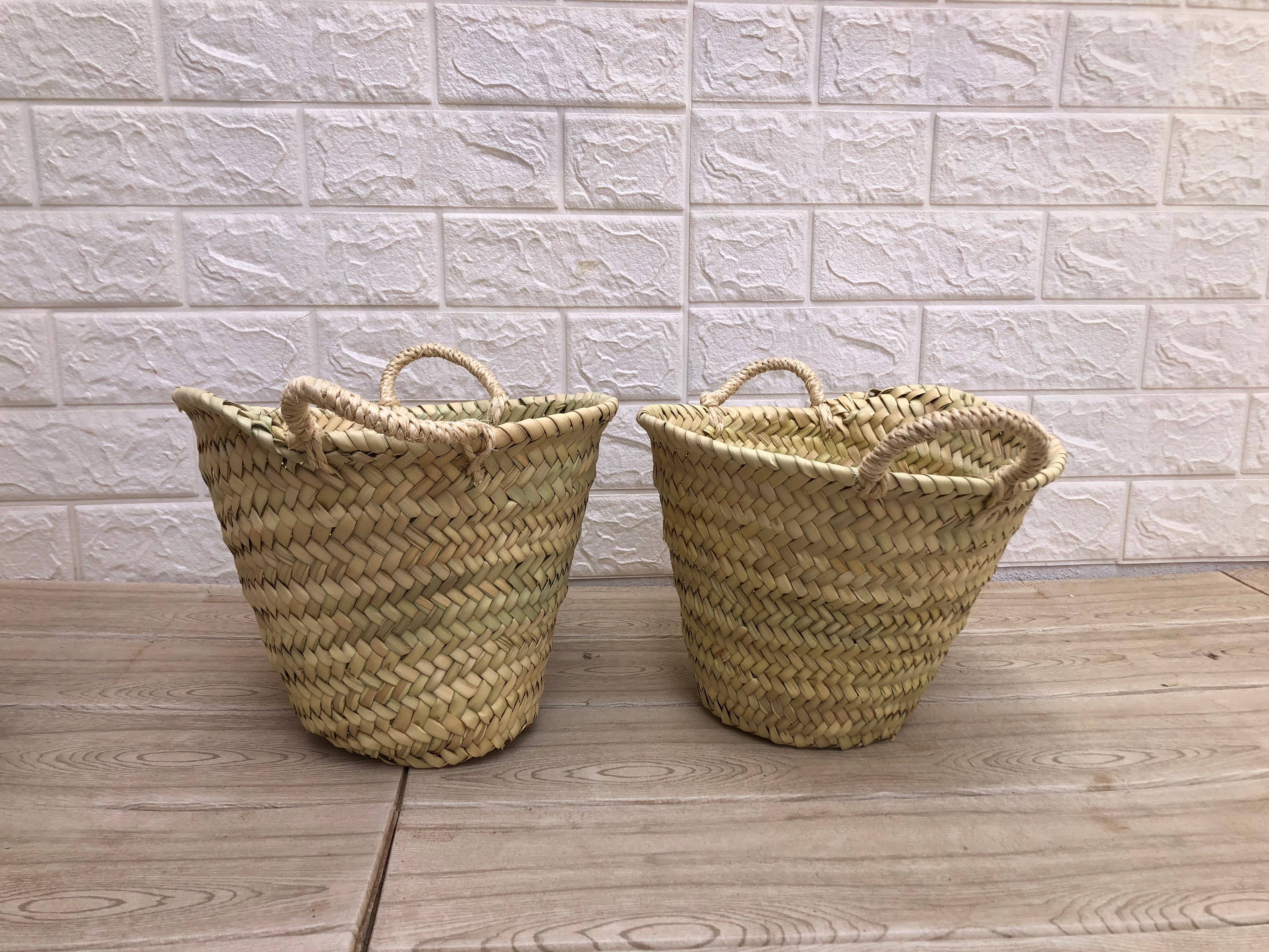 ProHandmadeDesign - Vendita all'ingrosso Borsa da spiaggia - Cesto piccolo in paglia naturale a forma di rosa6