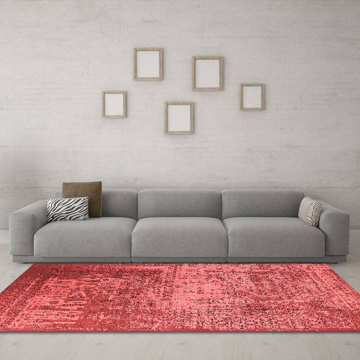 Machine Washable Oriental Red Industrial Area Rugs for wholesale by Ahgly