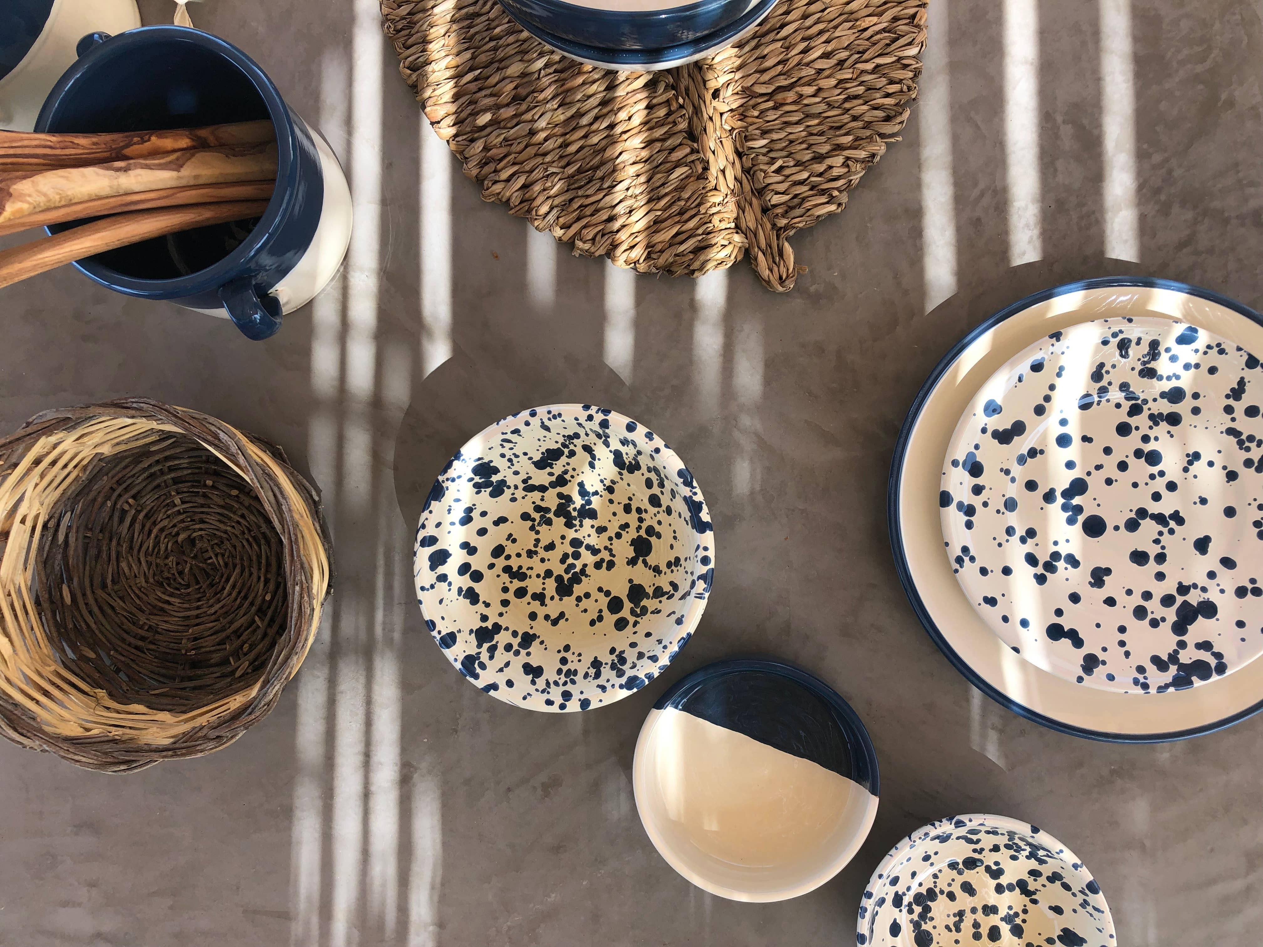 LOLIVA – Prato/tigela decorativa por atacado – Mini tigela de terracota 9 cm - Linha Splasshed1