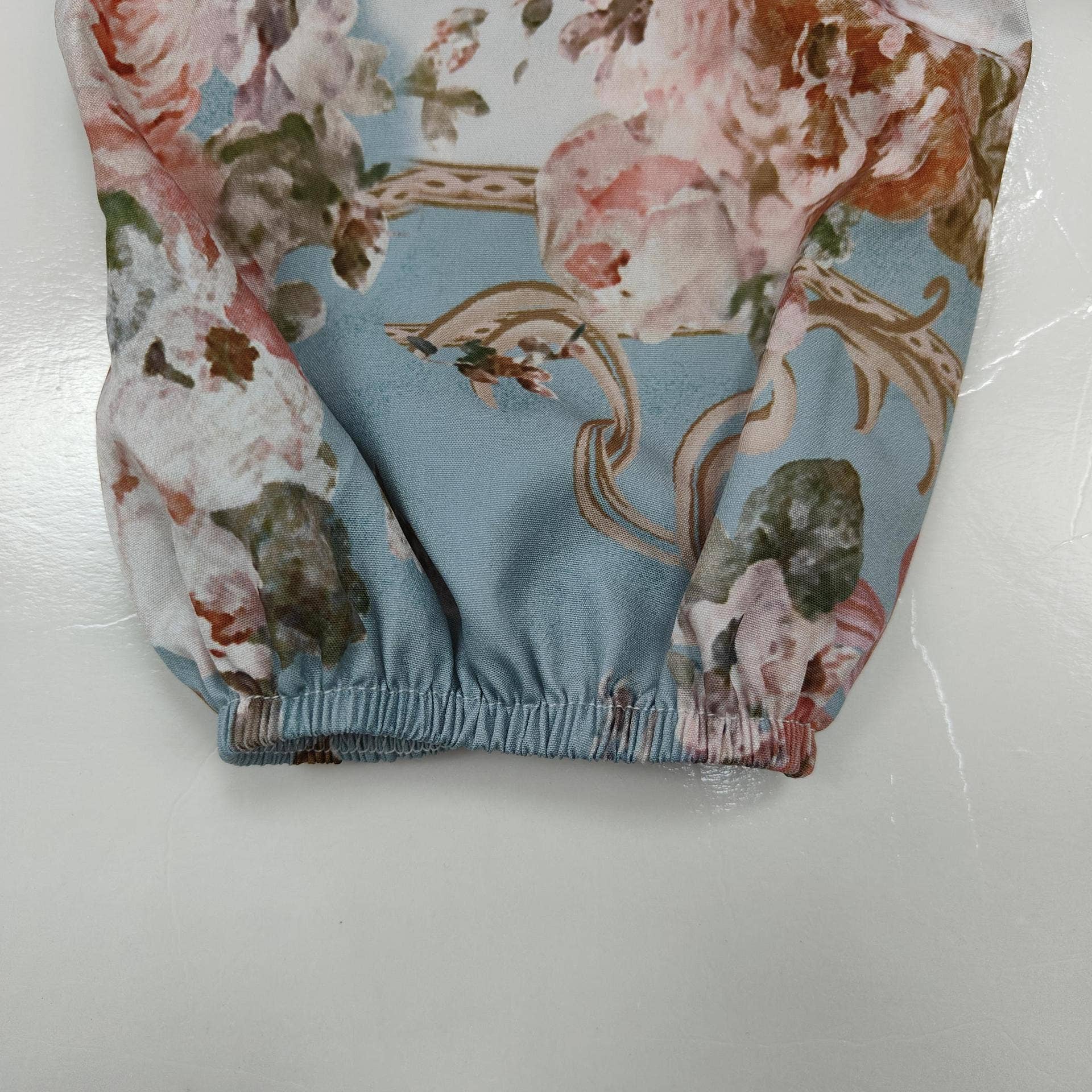 Decor Vintage Boho Floral Print Pleated Dress for wholesale on Faire3