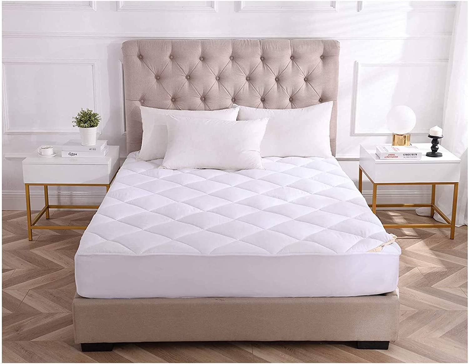 Kasentex - Wholesale Mattress Pad/Protector - Deep Pocket Fitted Mattress Pad Brushed Microfiber1