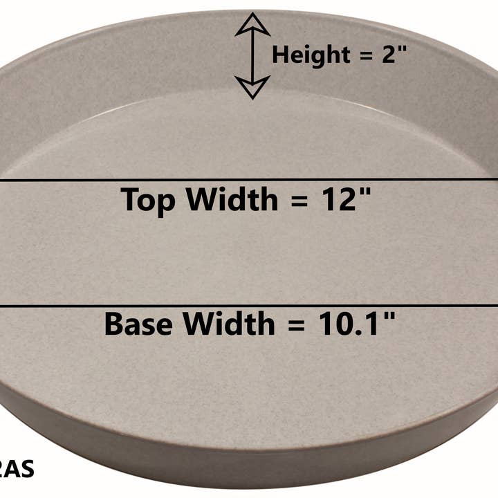 Austin Planter - Wholesale Saucer - Plant Saucers -Natural Colored Plastic7