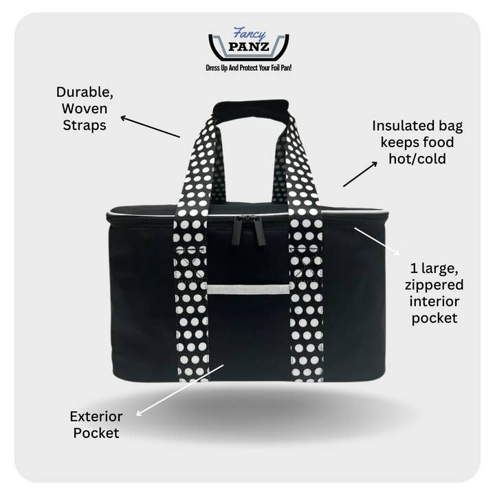 Fancy Panz - Wholesale Cooler/Cooler Bag - Fancy Panz® Accessory - Insulated Travel Bag - Black