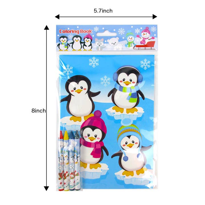 Tiny Mills - Vente Livre de coloriage et d'activités pour enfants et bébés - Livres à colorier de Noël avec des crayons - 12 Se8