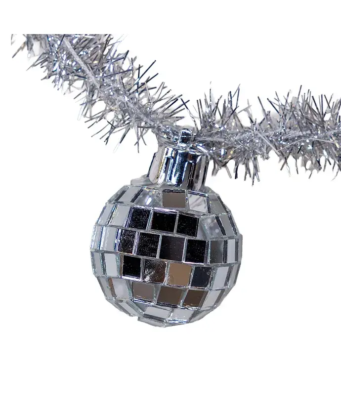 Kurt S. Adler, Inc. - Vente Pompons décoratifs/décorations murales - Guirlande de boules en miroir de verre de 6'1