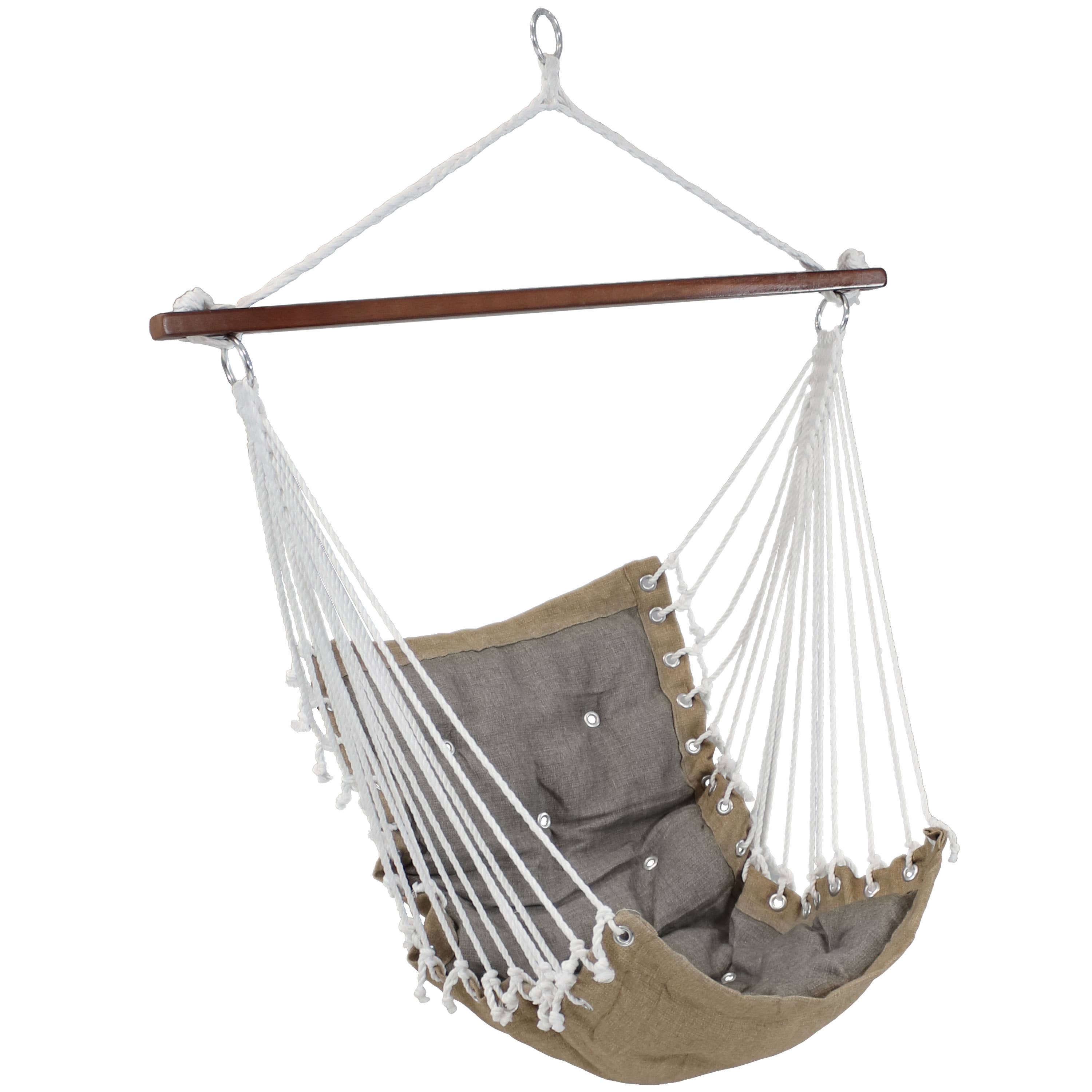 Sunnydaze Decor - Wholesale Hammock - Polyester Fabric Victorian Hammock Chair with Cushion - Gray1