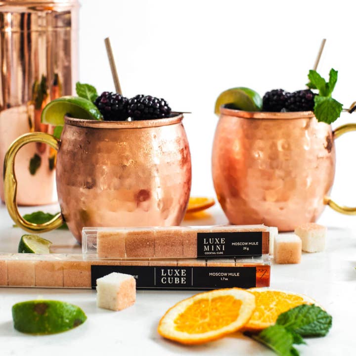 TEASPRESSA | LUXE Mixer Cube - Wholesale Cocktail Mix/Syrup - MOSCOW MULE | LUXE Mixology Cube MINI
